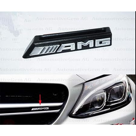 Fur Benz Amg Emblem Kuhlergrill Frontgitter Passend Fur C63 E63 G Cla45 Amazon De Auto Motorrad