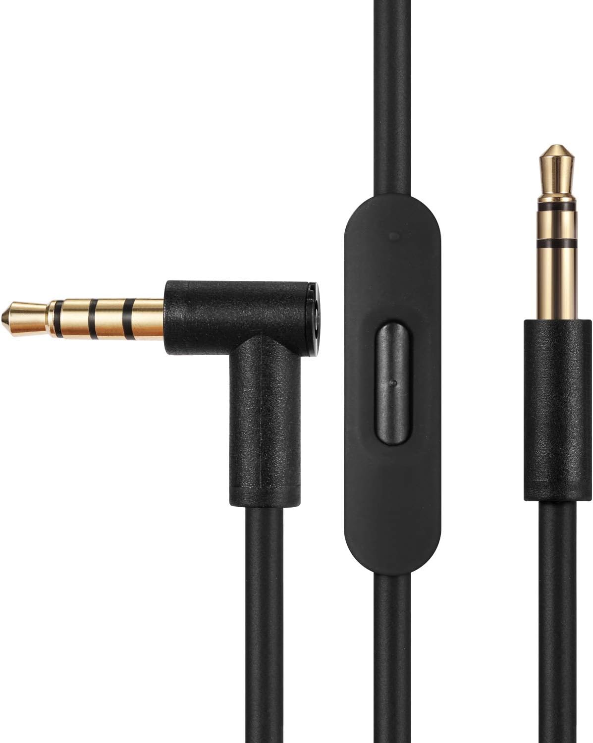 AceScreen Replacement Audio Cable Cord Wire, Compatible with Beats Headphones Studio Solo Pro Detox Mixr Executive Pill with in Line Mic and Control (Black)