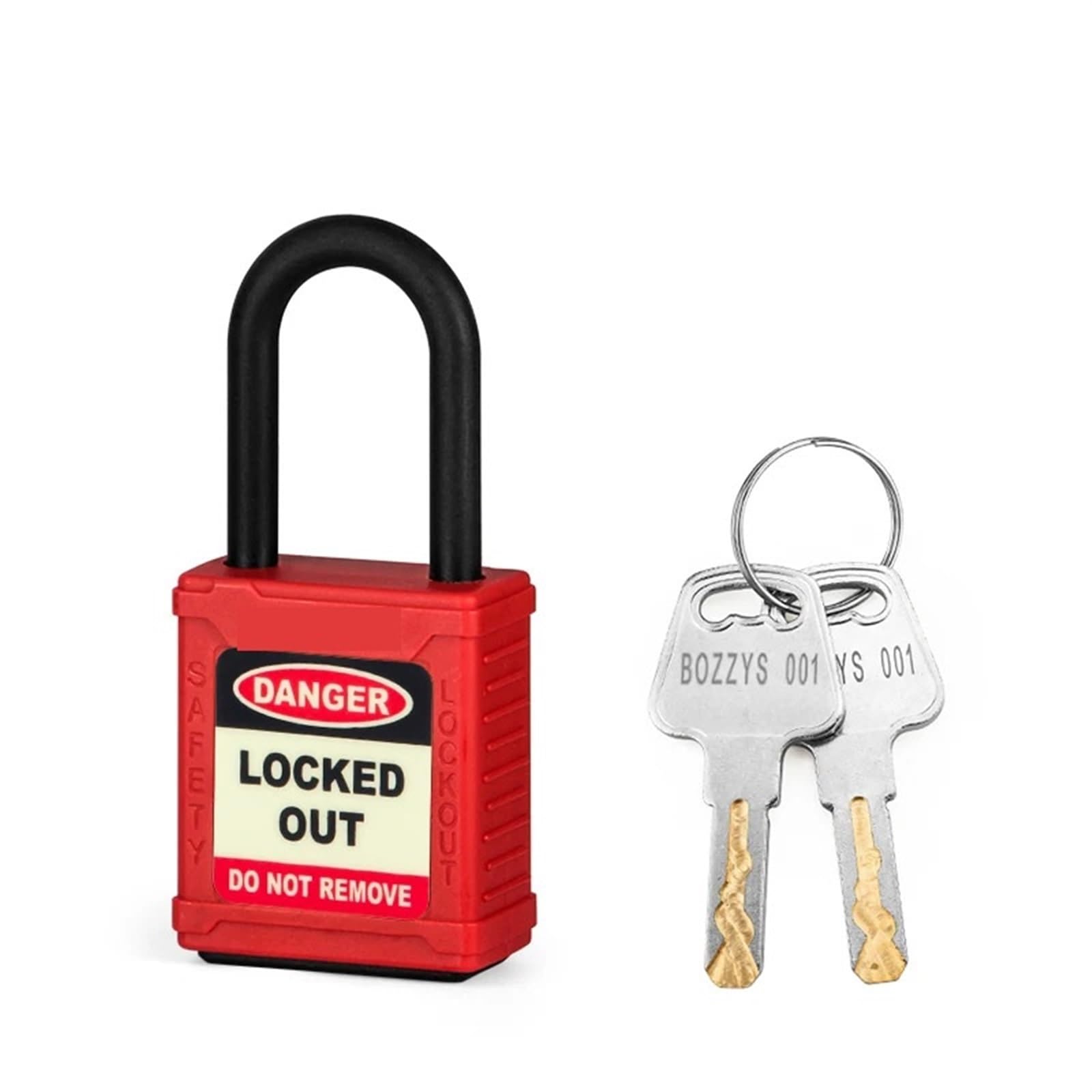 Cadenas isolé avec clé principale et curseur fluorescent GP4624 KA 10 pièces