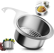 Valajogi Swan Rack Drain Strainer, Multifunctional Hanging Drain Basket Organizer with Corner Filter Kitchen Food Catcher & Sink Corner Strainer Basket - 1 Pcs