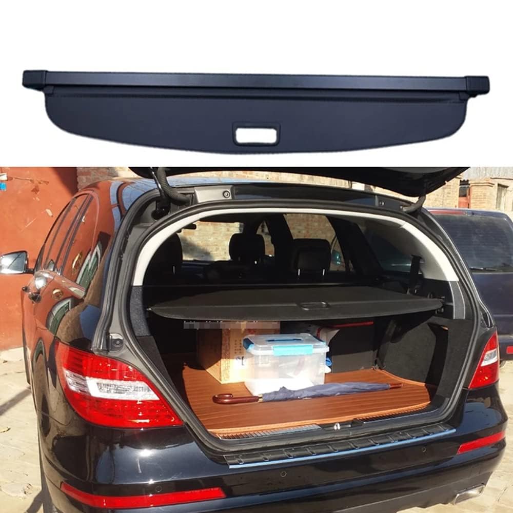 Coche maletero cubierta retráctil Benz R Class 2007-2019, estante de paquetes alta resistencia