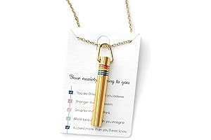 Mindfulness Breathing Necklace Anxiety Stress Relief Necklace With Ideal Message