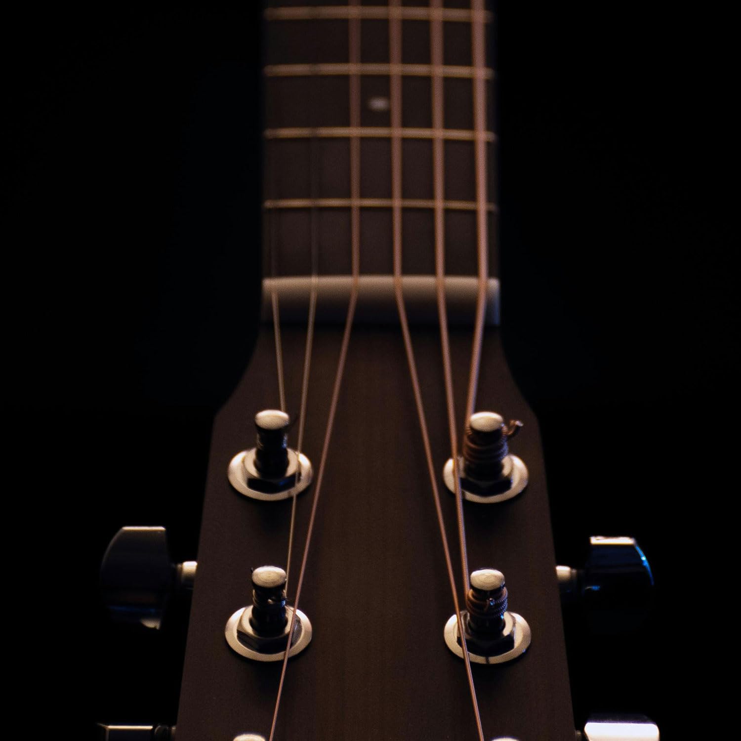Chevilles De Chevalet Pour Guitare Acoustique - 12 Pièces (6 Noires + 6 Ivoire) En ABS - Compatible Martin, Taylor