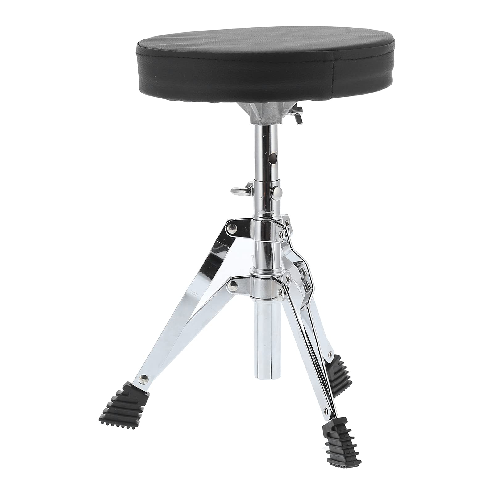 Trône de Batterie, Siège de Batterie Réglable, Tabouret de rembourré avec Support en Acier Robuste pour Musiciens et Batteurs