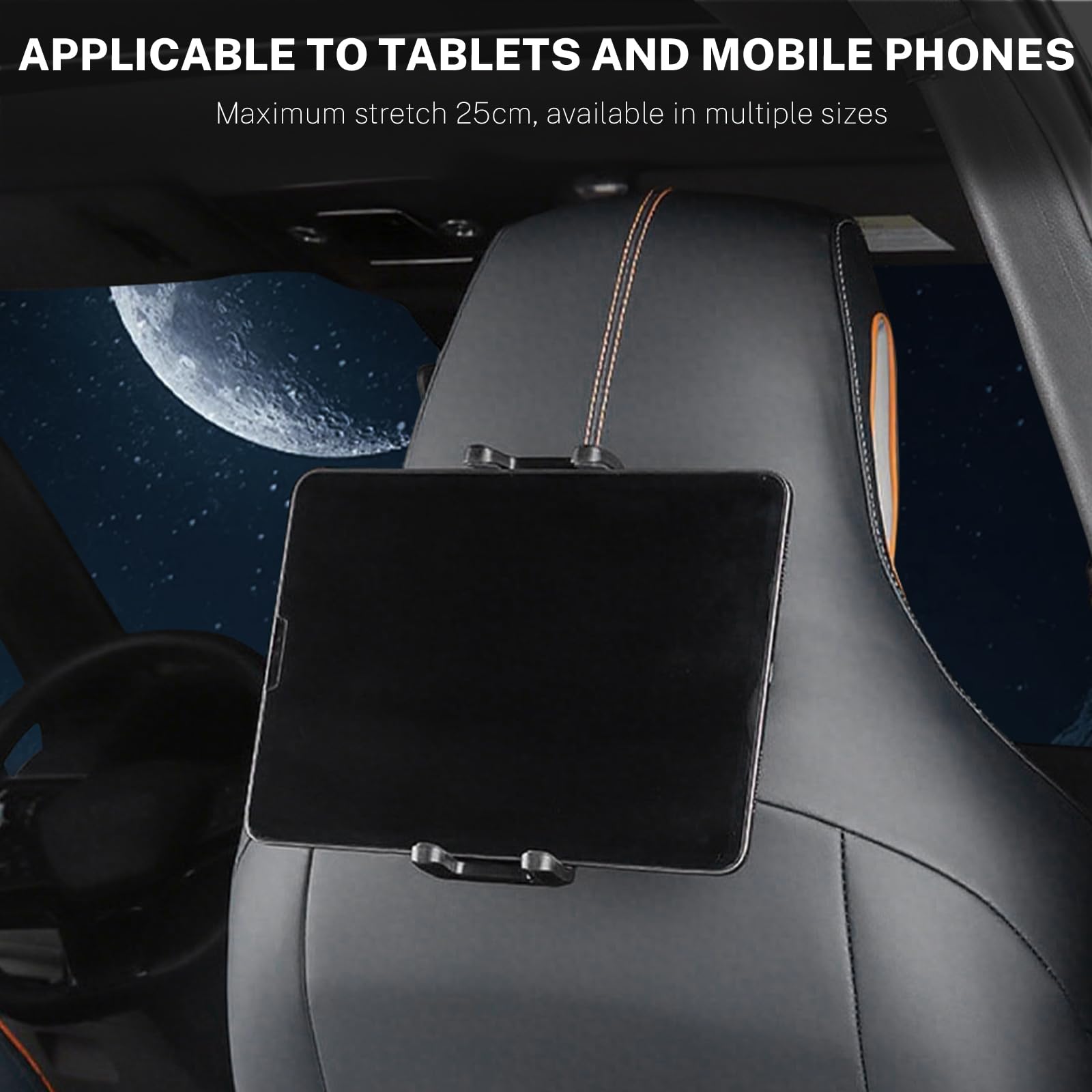 KUNGKIC Support de tablette de voiture pour BYD Atto 3 2022-2024 - Support de téléphone portable extensible universel - Rotation à 360° - Support d'appui-tête