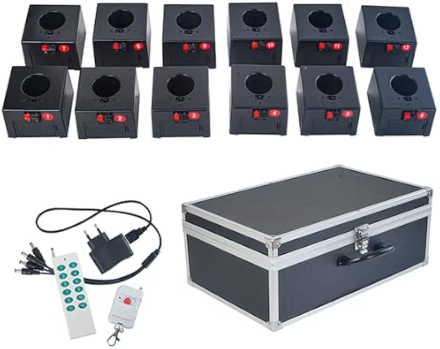 Sis-tema De Encendido De Fuegos Artificiales De Fuente, Mando a Distancia Inalámbrico, Fiesta Pirotécnica De Escenario Frío, Máquina Pirotécnica, Receptor De Boda, Canal De Chispa, 12pcs