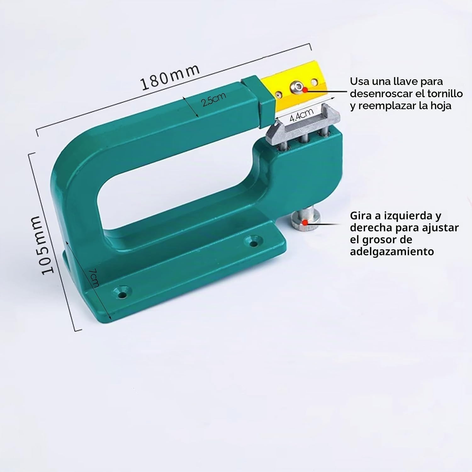 Máquina de Biselado de Cuero, Máquina de Biselado de Bordes Artesanales de Cuero, Herramienta Peladora de Divisor de Reparación de Cuero para Suministros de Artesanía en Cuero