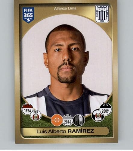 2016-17 Panini FIFA 365 Stickers CentralSouth America #81 Luis Alberto Ramirez Alianza Lima Official Soccer Album Sticker in Raw (NM or Better)
