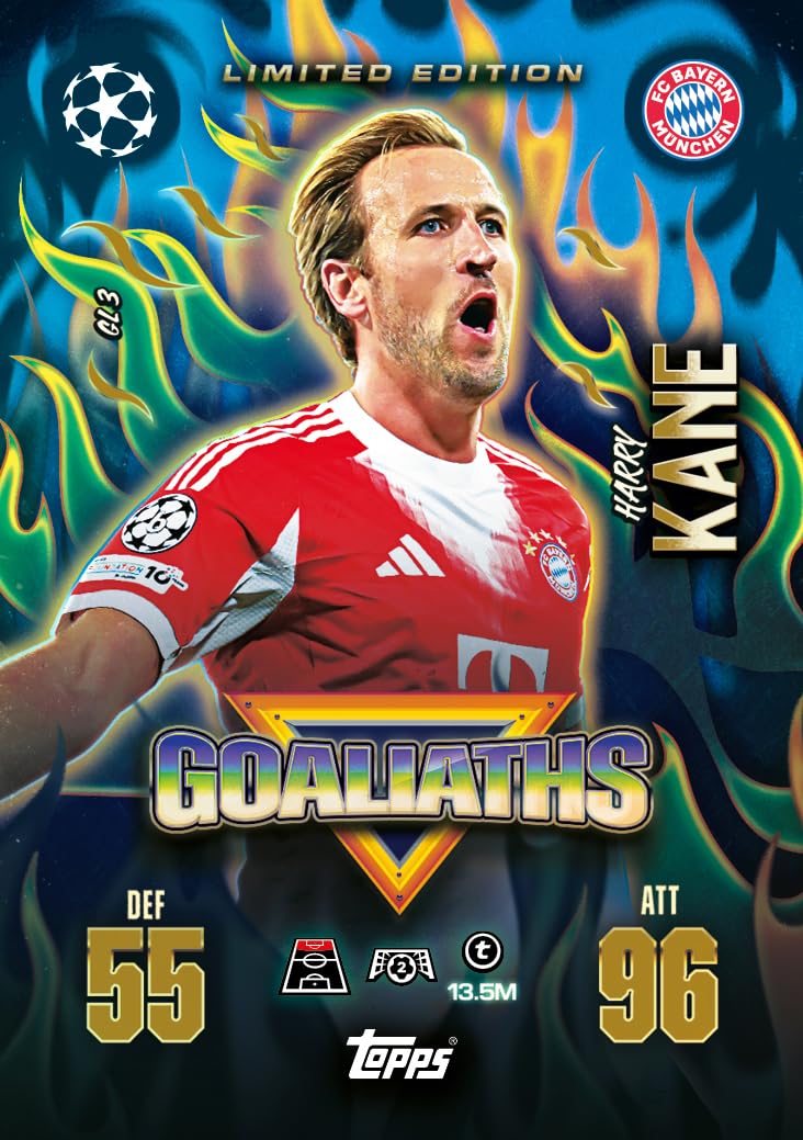 Topps UCC Match Attax Extra 2026 - Mega Tin - Goliaths - Contient 48 Cartes, Dont 3 Cartes Goliaths Le. - 2