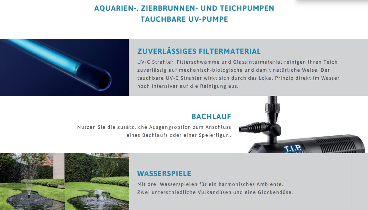 Filtro 5 In 1 TFU 2000 UV 9 Per Laghetti - Capacità 2000 L/h, Con Lampada UV-C E Asta Telescopica - Foto 2