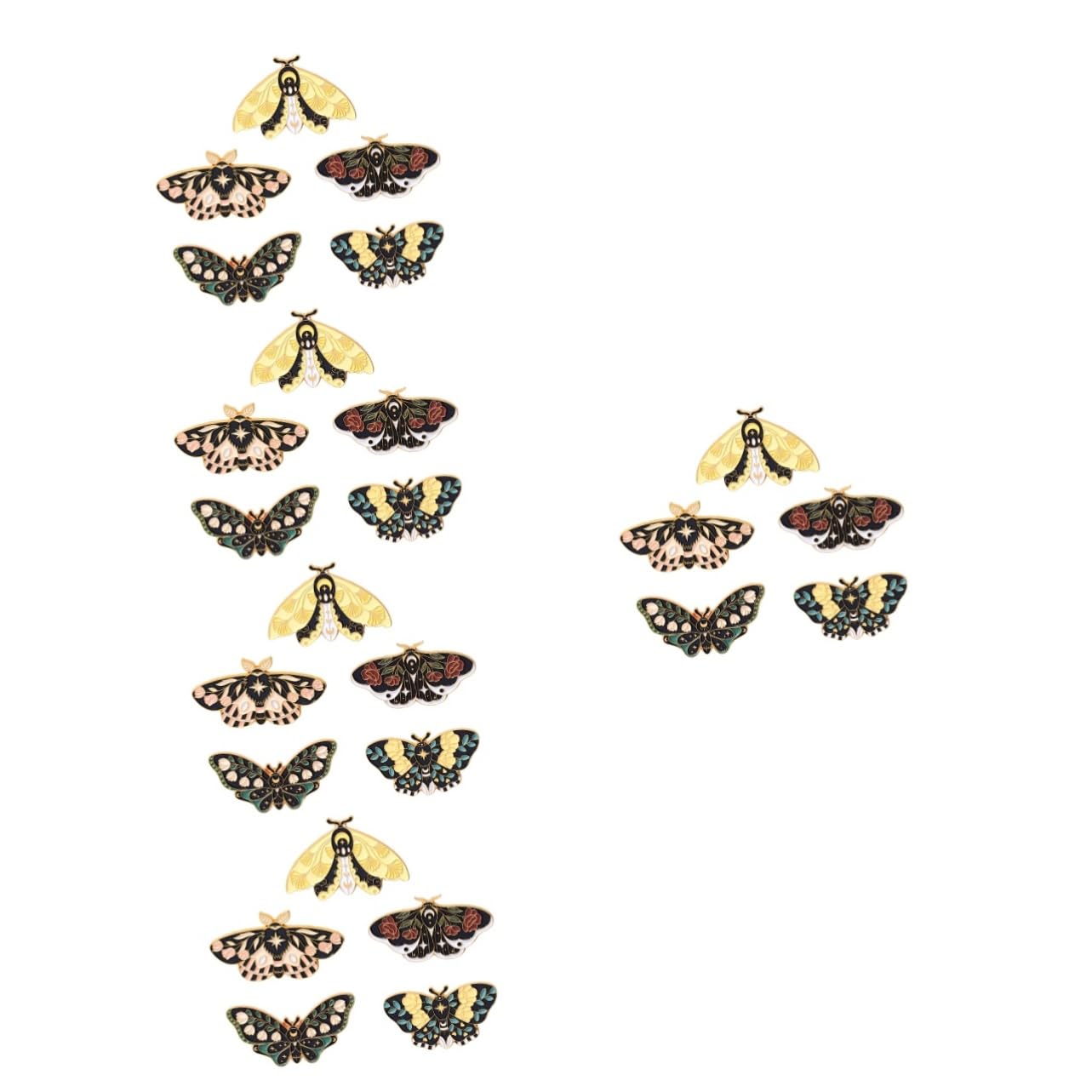 GALPADA 25stücke Teiliges Set Schmetterlings Broschen Bunte Emaille Anstecknadeln Für Kleidung Taschen Und Hüte Retro-insekten-design Für Accessoires Und