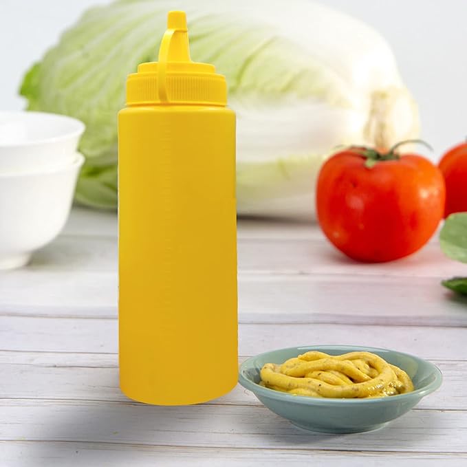 Set de 3 Botellas Dispensadoras para Salsas 400ml con Tapa Hermética miniatura 5