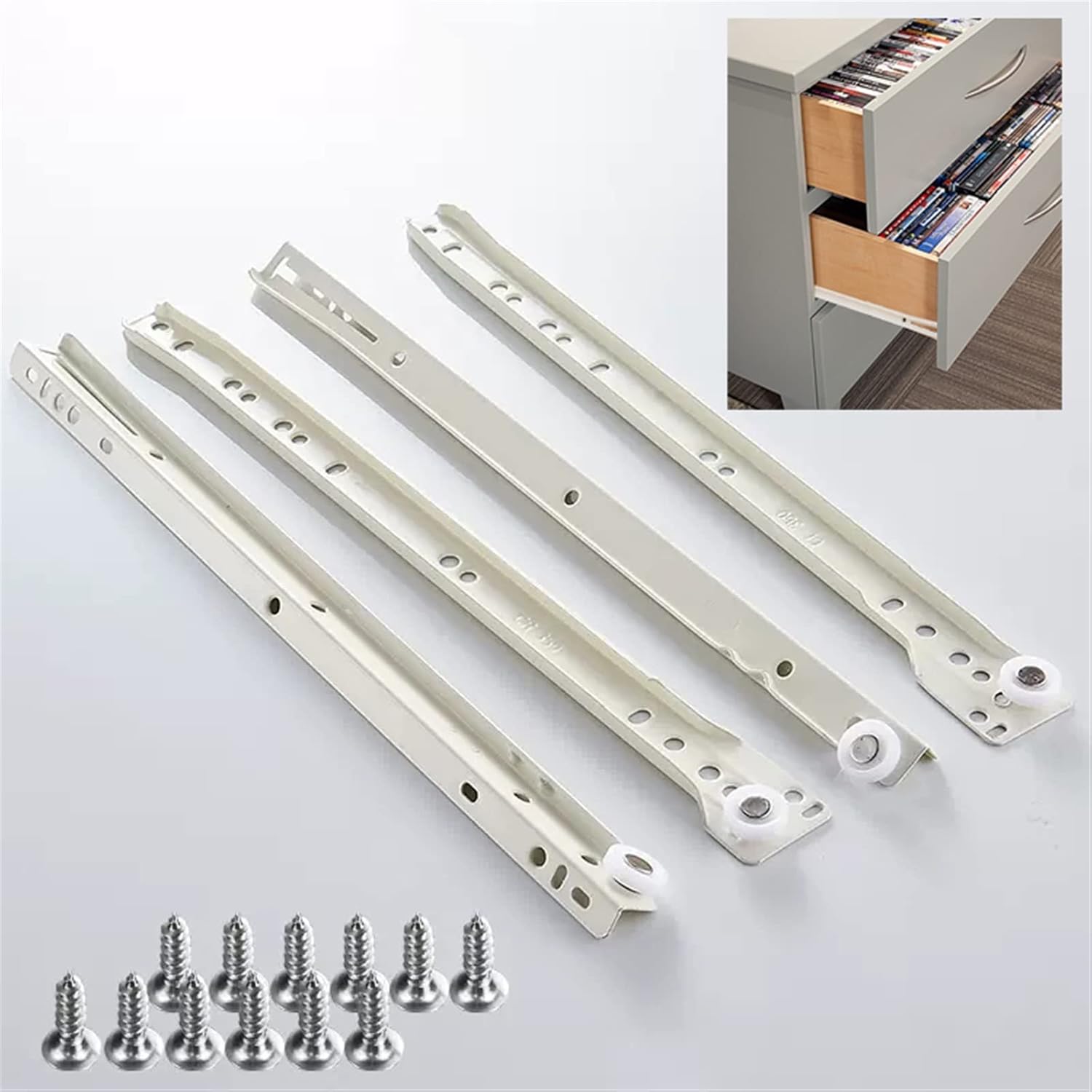 Wood Drawers Rieles para Cajones for Rv, 25cm 30cm 35cm