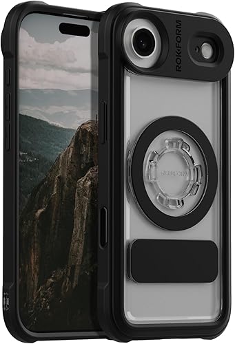 Vista 13 de Rokform Funda de cristal compatible con iPhone 17 Pro Max, cubierta magnética (transparente)