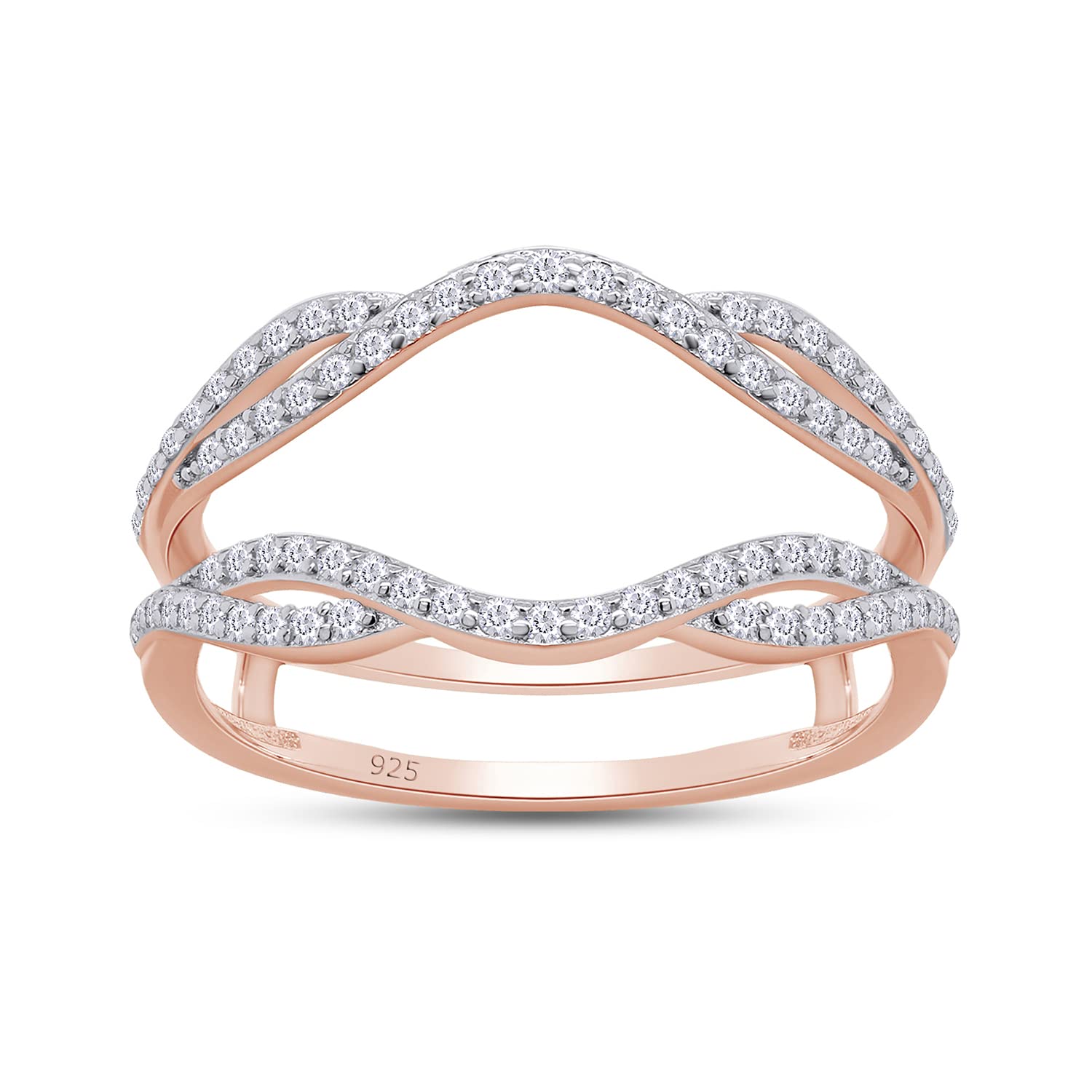 Amazon.com: SAVEARTH DIAMONDS 2/5 cttw Round Cut Moissanite & Lab Grown ...