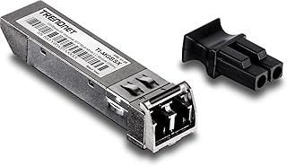 TRENDnet 1000Base- SX Industrial SFP to RJ45 Multi-Mode LC Module, TI-MGBSX, Up to 550m (1,804 Ft), IEE 802.3z, ANSI Fiber Channel, Data Rates up to 1.25Gbps, LC-Type Duplex, Lifetime Protection