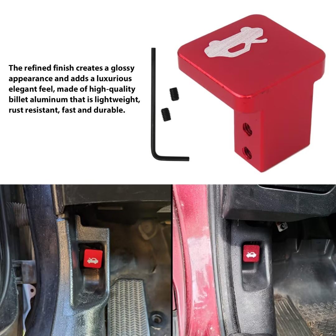 Aluminum Hood Latch Release Handle Replacement For Honda Civic, CR-V, Element, Ridgeline (1996-2014) - Red/Black/Blue/Silver - View #11