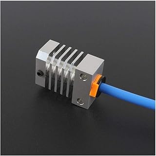 Printer Parts Heatsink All Metal Hotend Upgrade Kit Titanium Heat Breaker Throat for CR-10 Ender-3 Printers Micro Swiss CR10 Hotend Repair Parts (Size : CR10 heatsink) (Size : All CR10 Upgrade Kit)