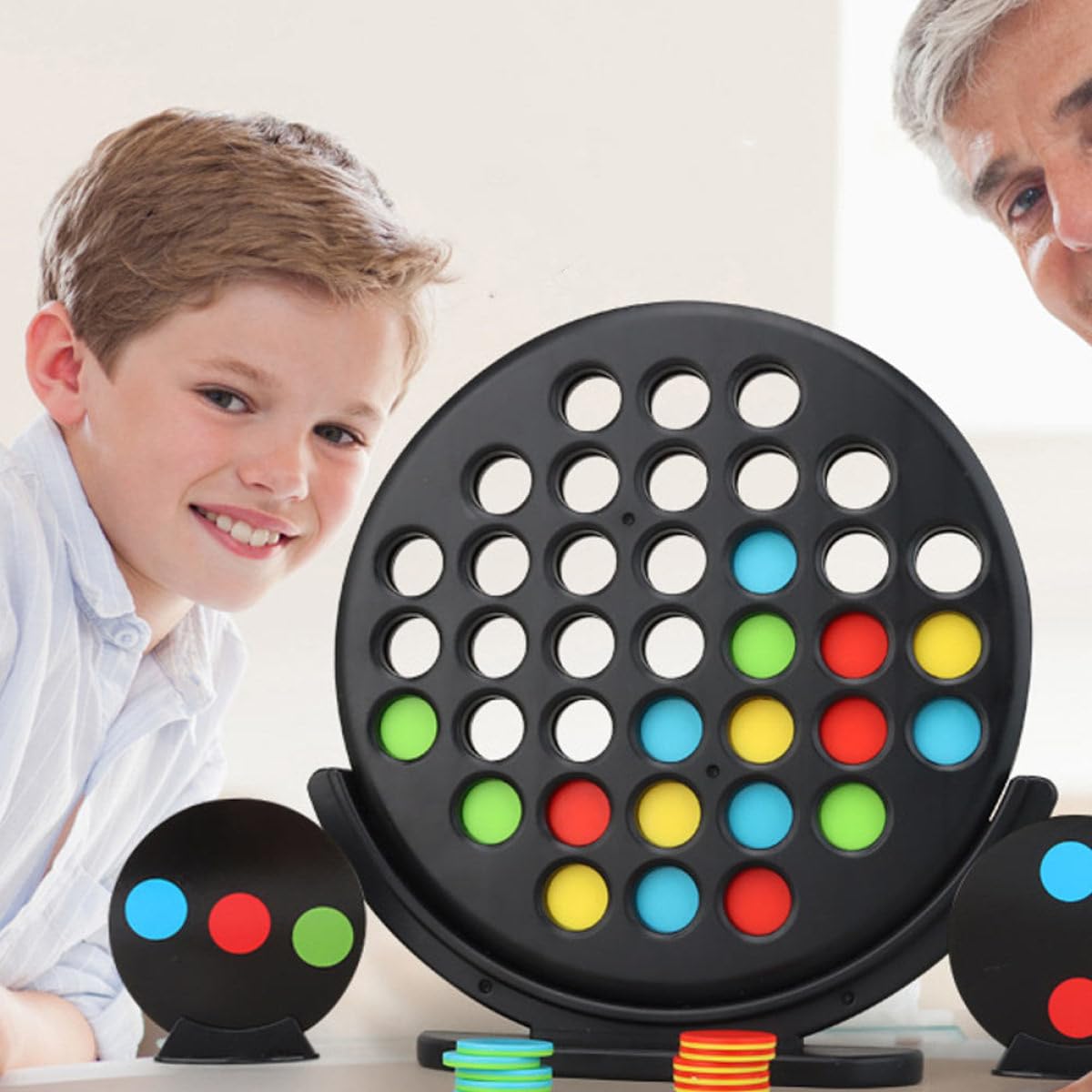 Mikinona Jeu de Stratégie Éducatif avec Cartes Colorées Jeu de Plateau Interactif pour Garçon Fille Favorisant la Réflexion Logique Développement Cognitif et Apprentissage Précoce