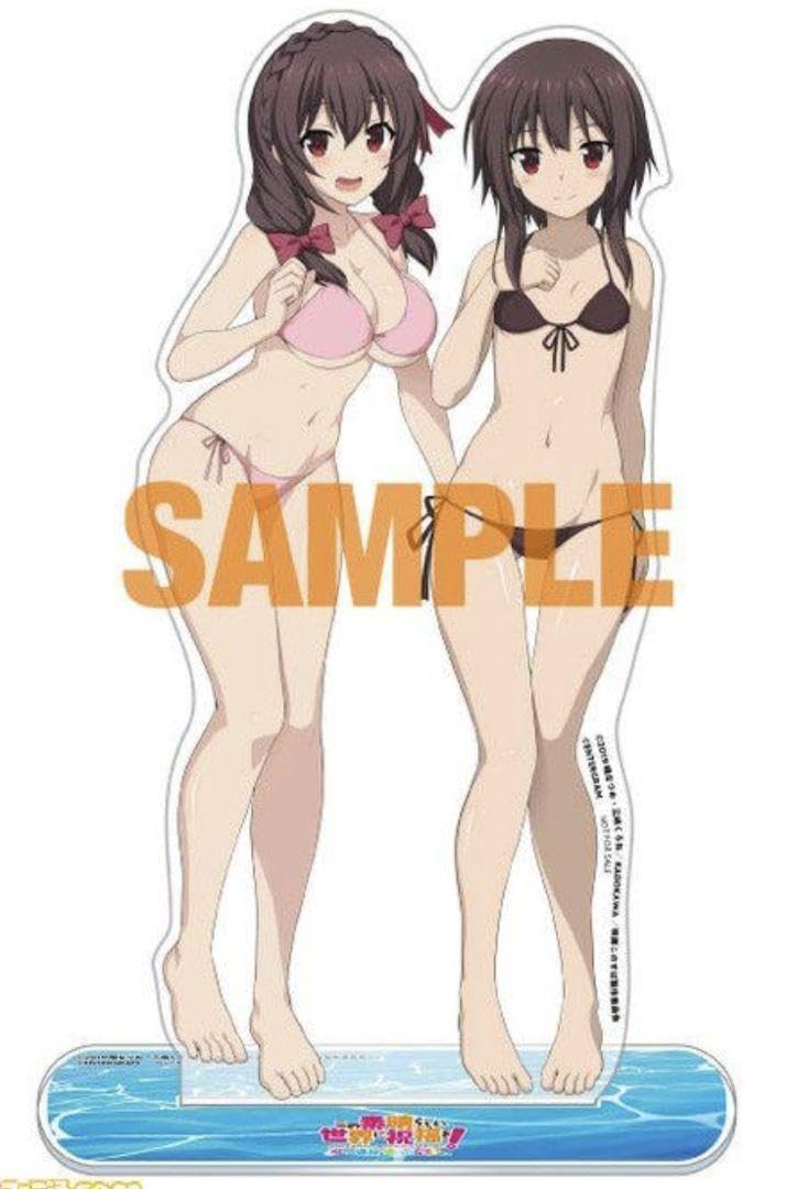 この素晴らしい世界に祝福を! めぐみん ゆんゆん 缶バッジ 水着 c93限定特典 この素晴らしい世界に祝福を! めぐみん ゆんゆん 缶バッジ 水着