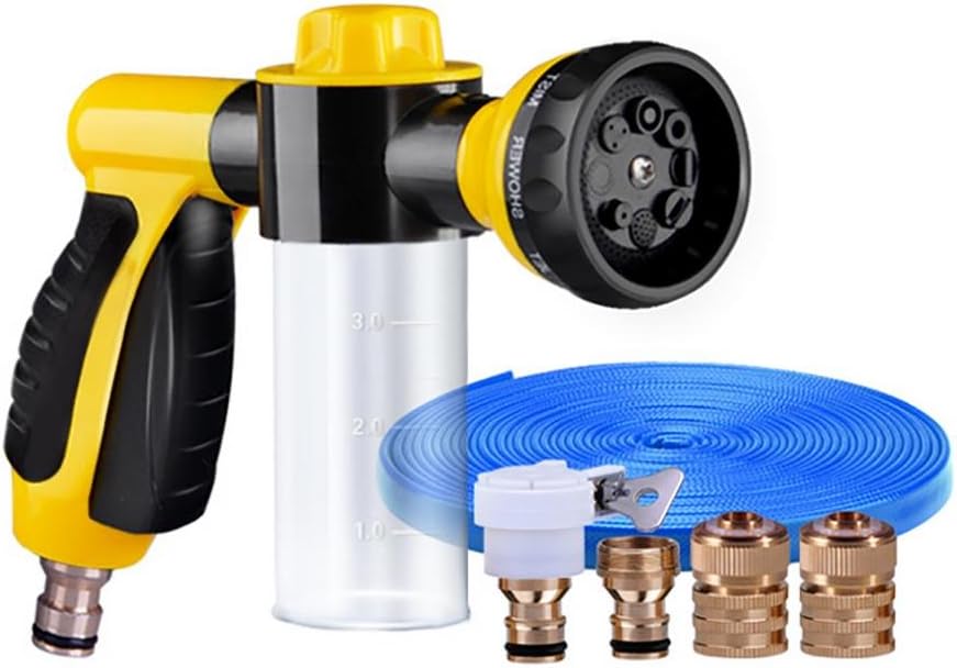 JINER Garden Hose Nozzle/Sprayer, Portable High Pressure Foam Car Washer Water Gun, Best for Watering Plants & Lawn, Car Washing