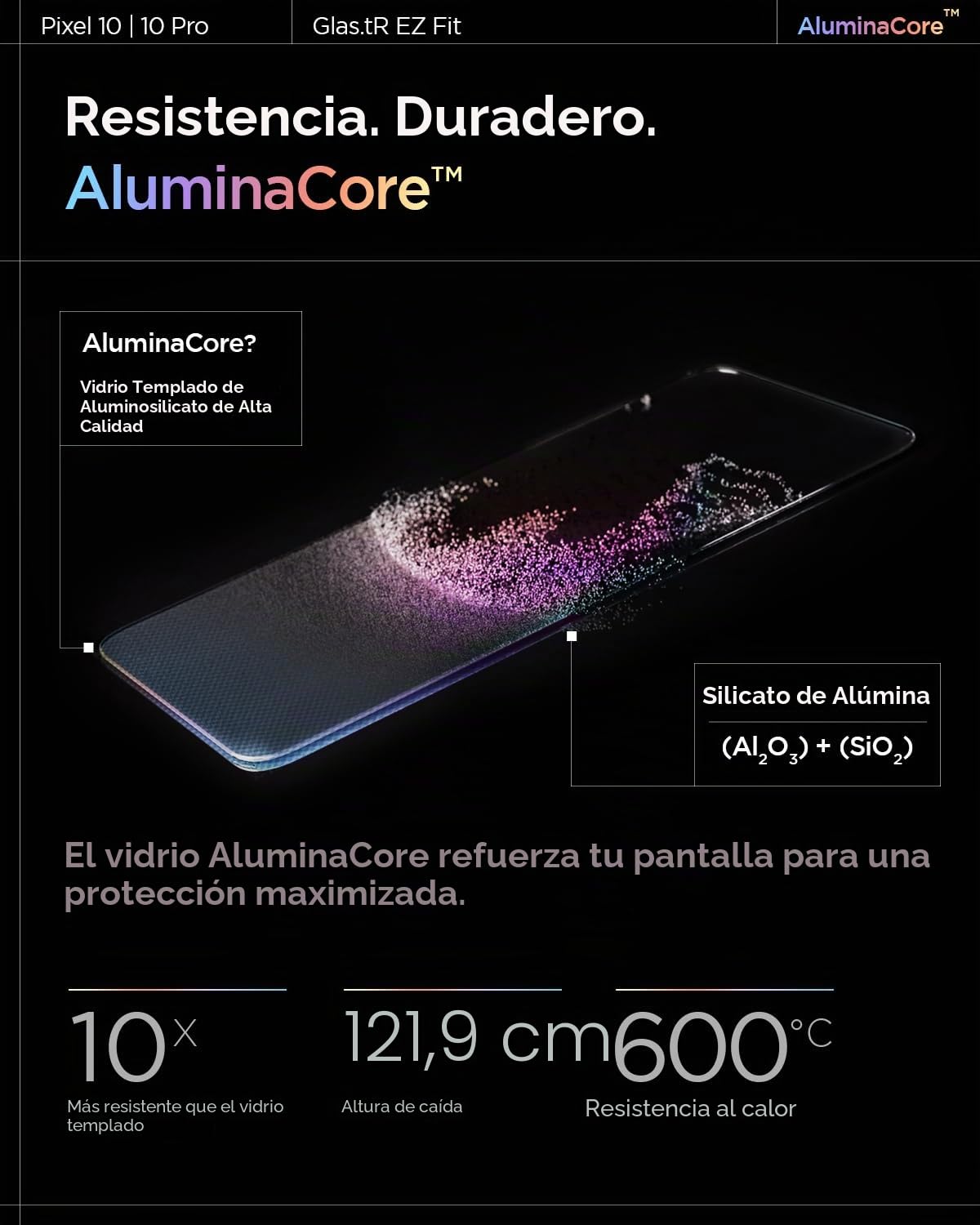Spigen Glas.tR EZ Fit Protector Pantalla para Google Pixel 10, Pixel 10 Pro, Pixel 9, Pixel 9 Pro, 2 Unidades, Instalación Fácil, Alta Definicion, Dureza 9H, Anti-Arañazos