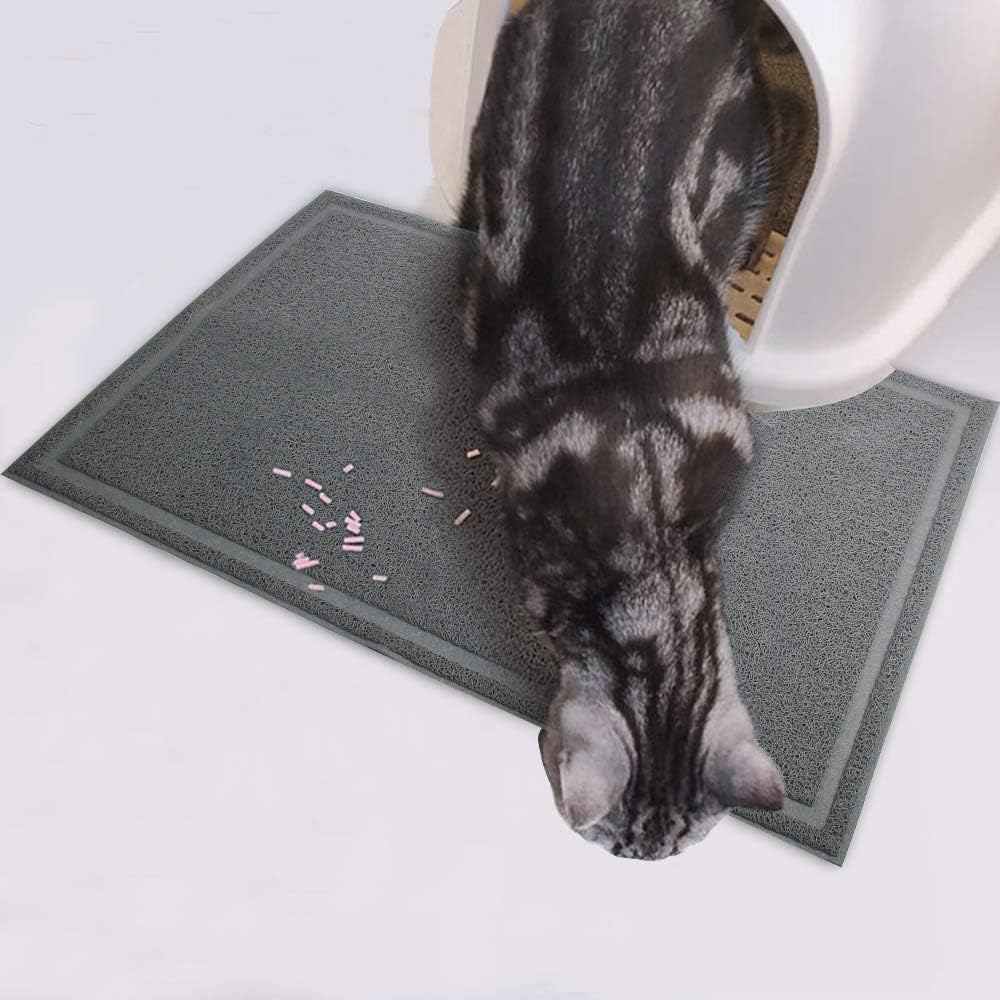 PAWISE Cat Litter Mat Trapping Mat Litter Box Rug Carpet Easy Clean Washable for Floor