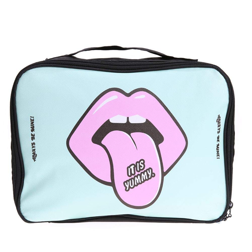 JEVAL Mouth Printed Travel Bag - Storage Case Organizer Pouch Bag - Hand Travel Bag (Multicolor, Polyester) (Mouth Printed Travel Bag (1Pcs))