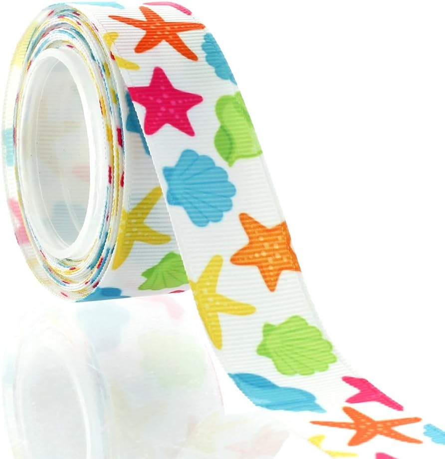 Amazon.com: 6 PCS Summer Ocean Themed Grosgrain Ribbons 3/8