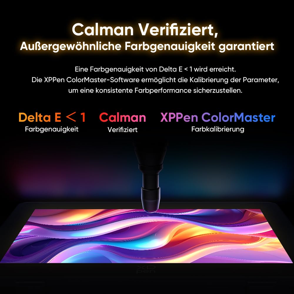 XPPen Artist Pro 27 (Gen 2) 4K UHD Grafiktablett mit Display 26,9 Zoll, 120Hz Zeichentablett für PC mit 16384 Druckstufen X3 Pro Stift, 99% Adobe RGB, Touch-Funktion, Ideal für Professional