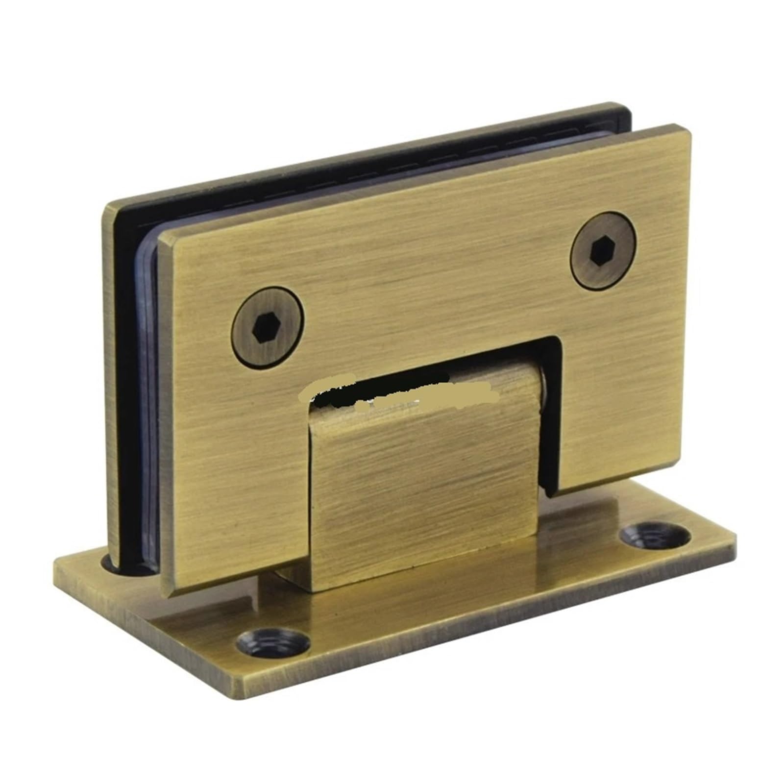 Hinges, 1pcs Glass Door Hinge Shower Room Holder(Green Bronze 90 Degrees)