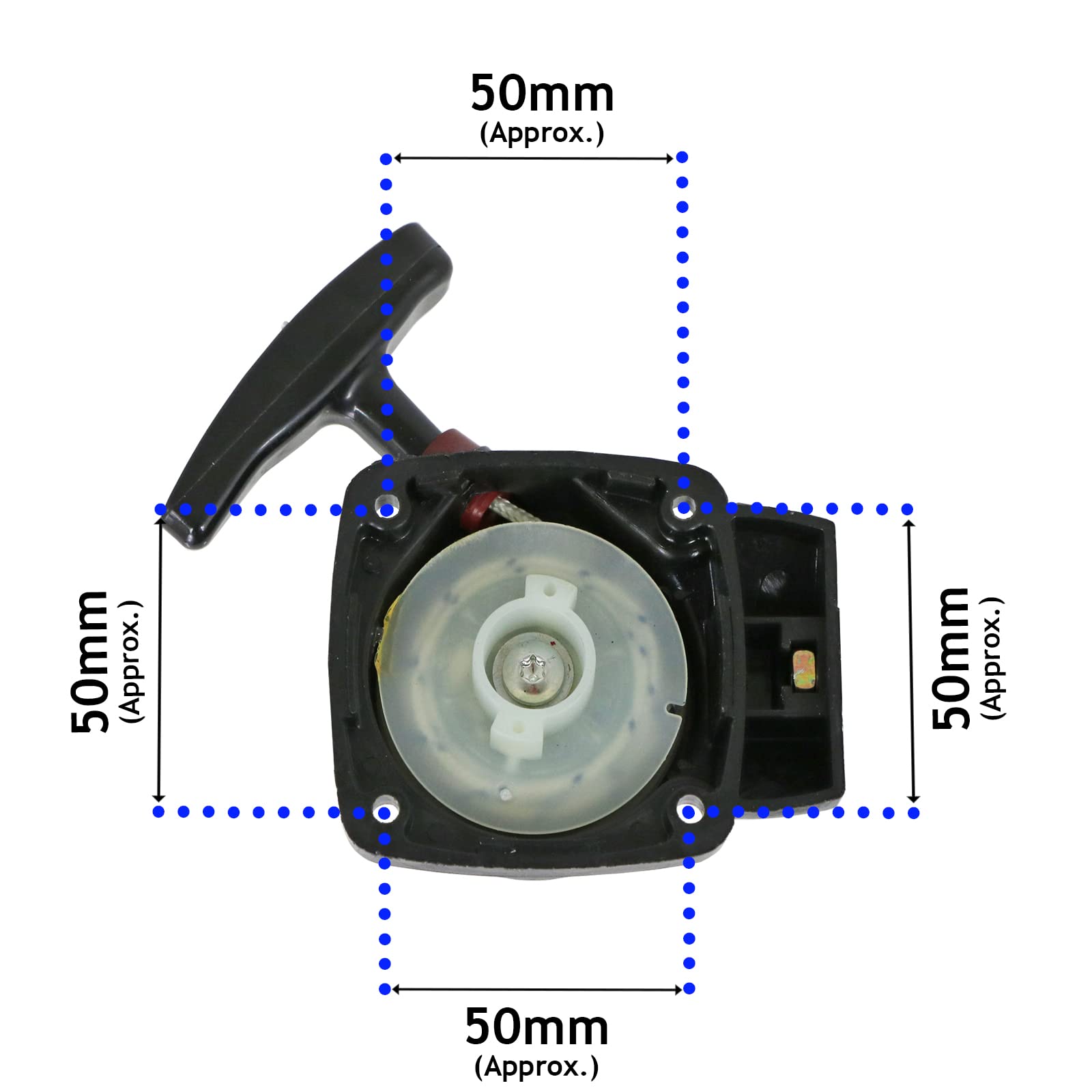 Spares2go Recoil Starter Pull Cord for 22CC 26CC 36CC 33CC 43CC 52CC 62CC Trimmer Strimmer Brushcutter - Image 2