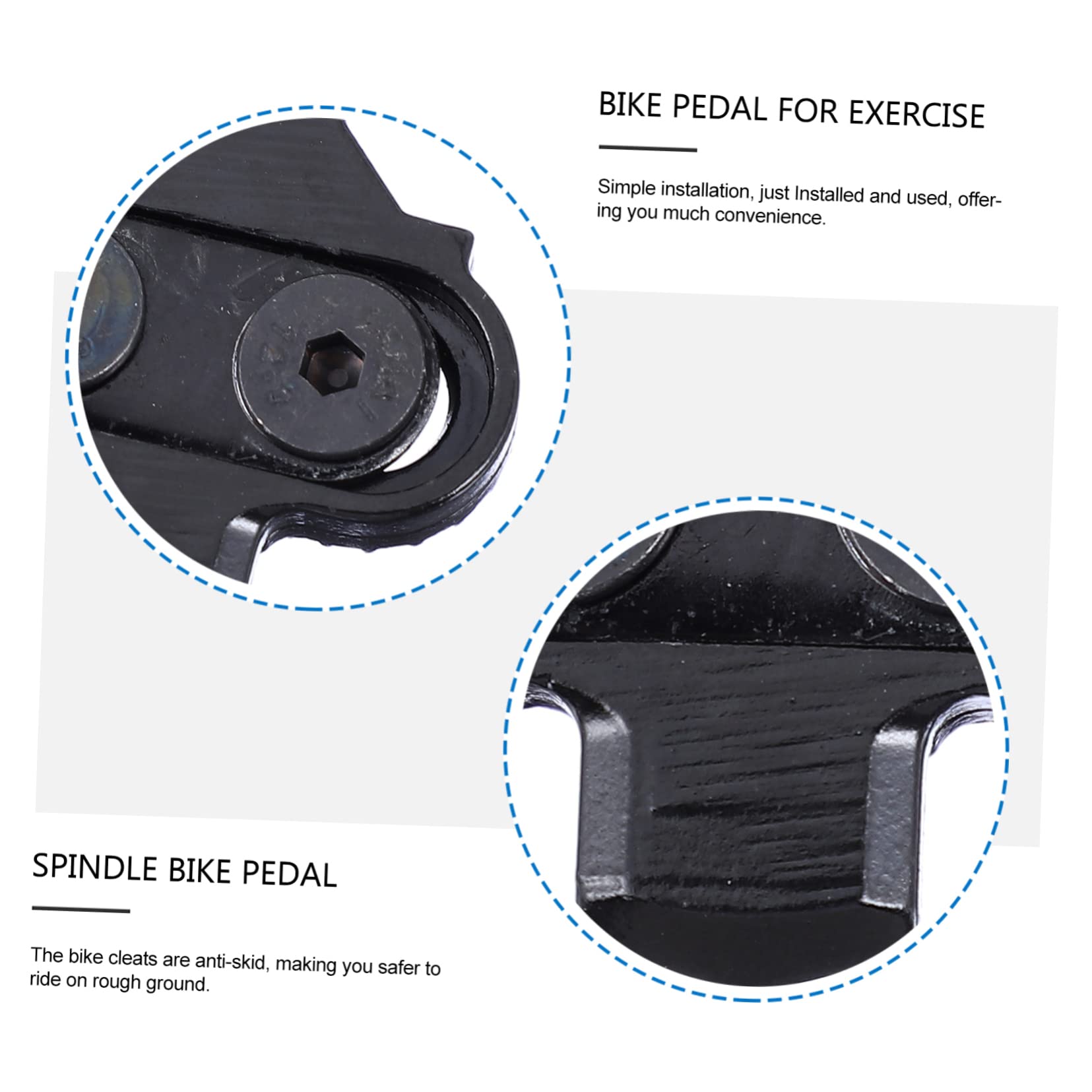 BESPORTBLE 1 Pair Replacement Directional Cleats for Road Bike Pedals Sturdy Lock for Cycling Shoes