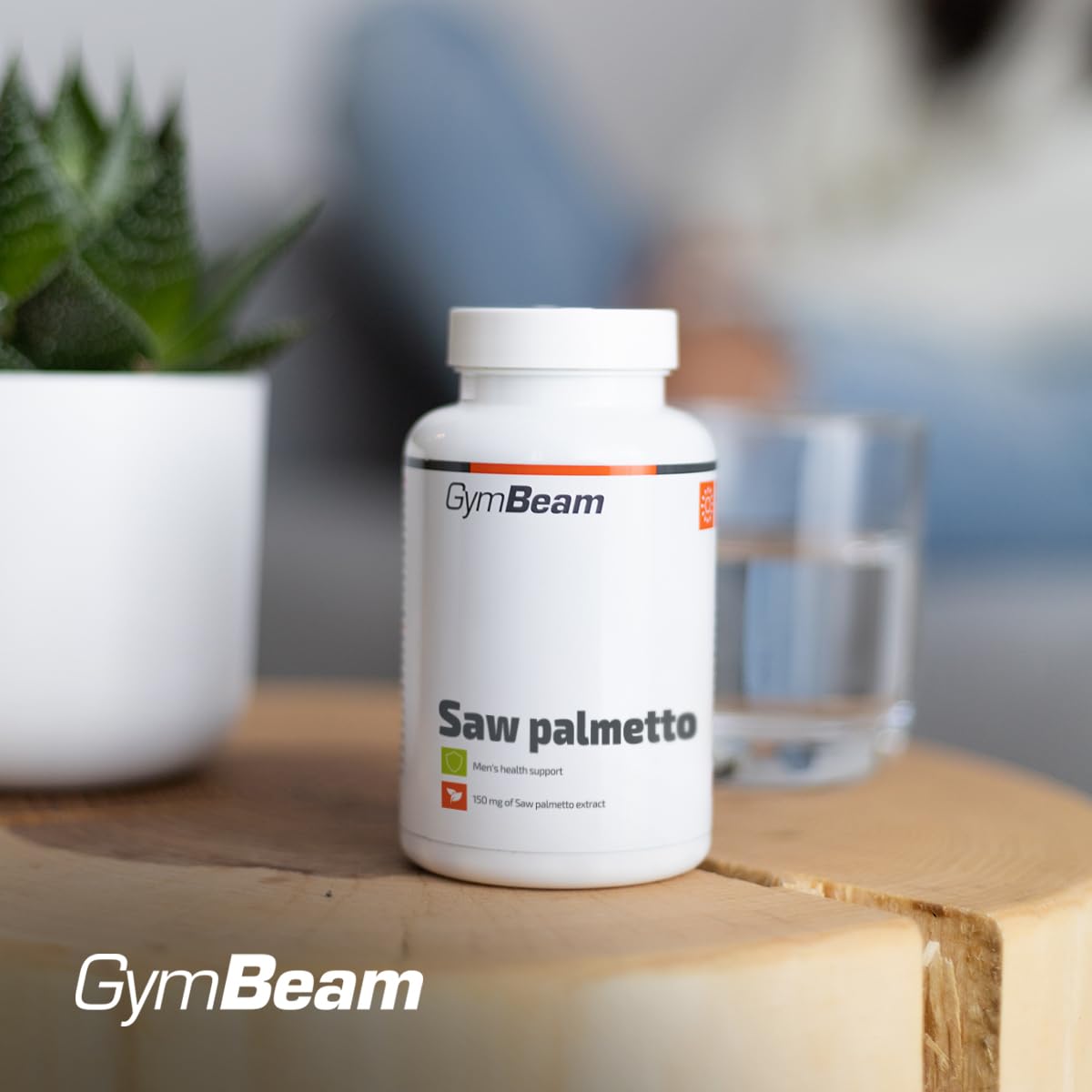 GymBeam Palmetto della Florida Capsule 150 mg - Estratto di Serenoa Repens - Integratore Vegano Ricco di Acidi Grassi e Flavonoidi per il Benessere Maschile - 90 capsule