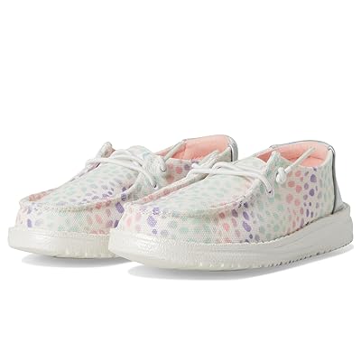 Hey Dude Kids Wendy Iridescent Leo (Toddler) Girls Shoes White/Multi