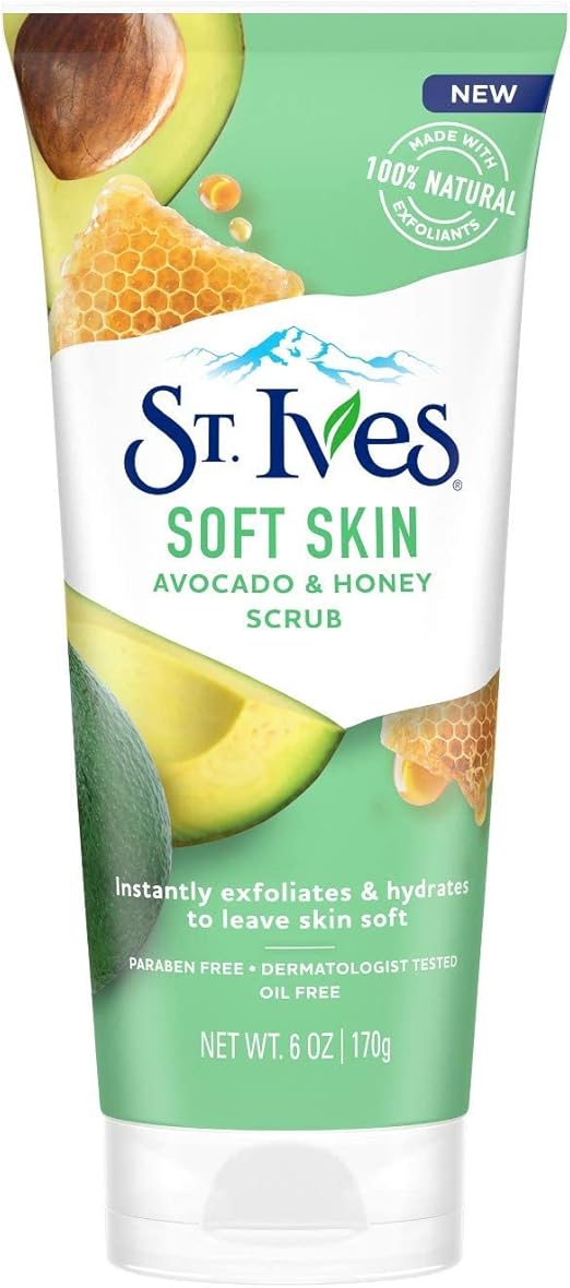 St Ives, Soft Skin, Avocado and Honey Scrub, Exfoliante Corporal