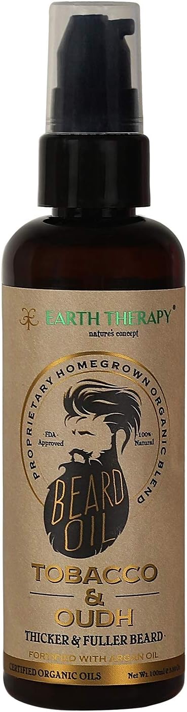 EARTH THERAPY natures concept Beard Oil for Beards and Moustache Nourishment, 100 ml
