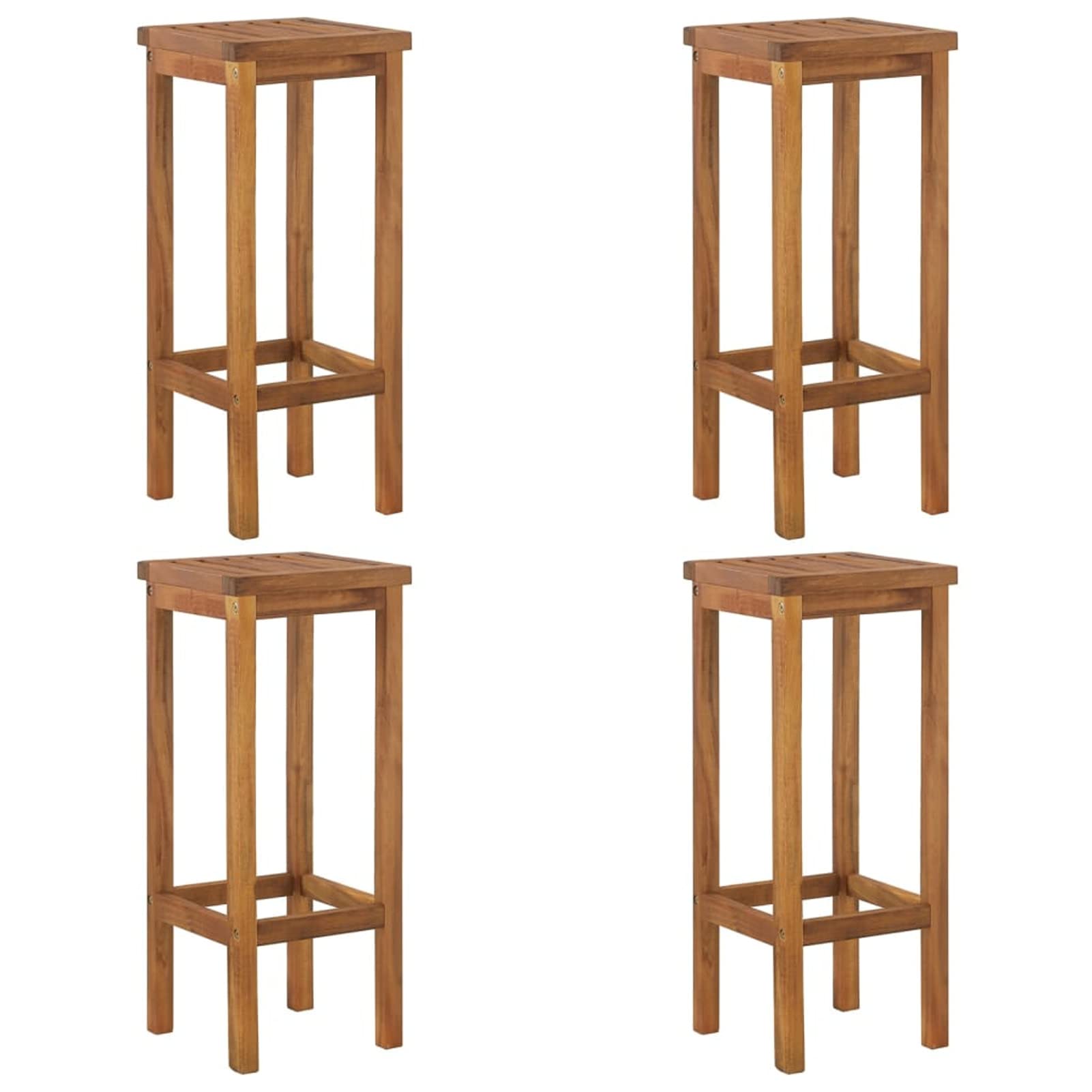 Rantry Set da Bar per Giardino 5 pz in Legno Massello di Acacia,Mobile Mobili da Giardino, Decorazione da Giardino, Tavolo e Sedie da Giardino Esterno Set, Set da Pranzo da Giardino Set