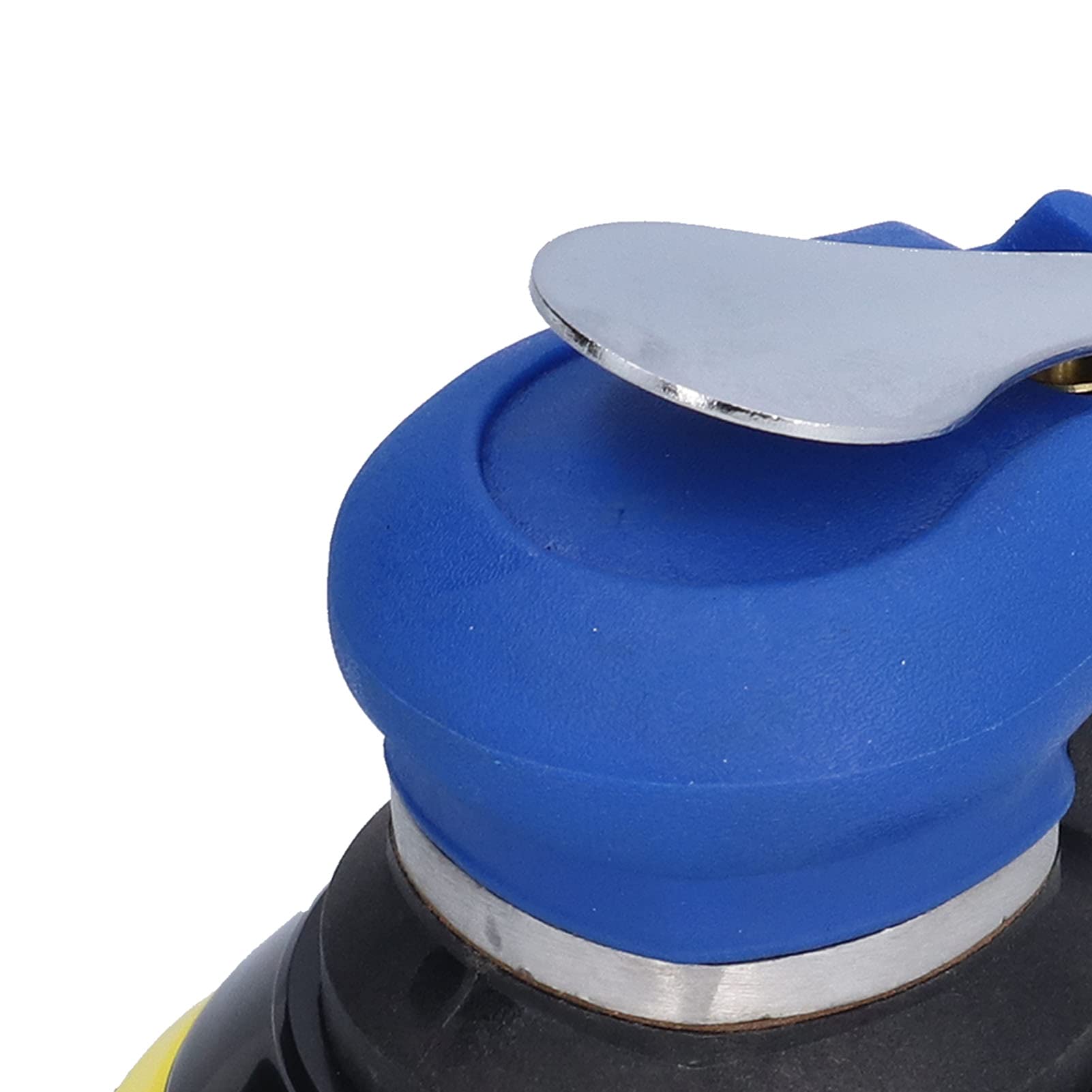 Lijadora orbital neumática de 5 pulgadas, pulidora de alta velocidad de 10 000 RPM con extracción de polvo por vacío, cuerpo de acero aleado para lijado y pulido de carrocerías de (Estilo de la UE)