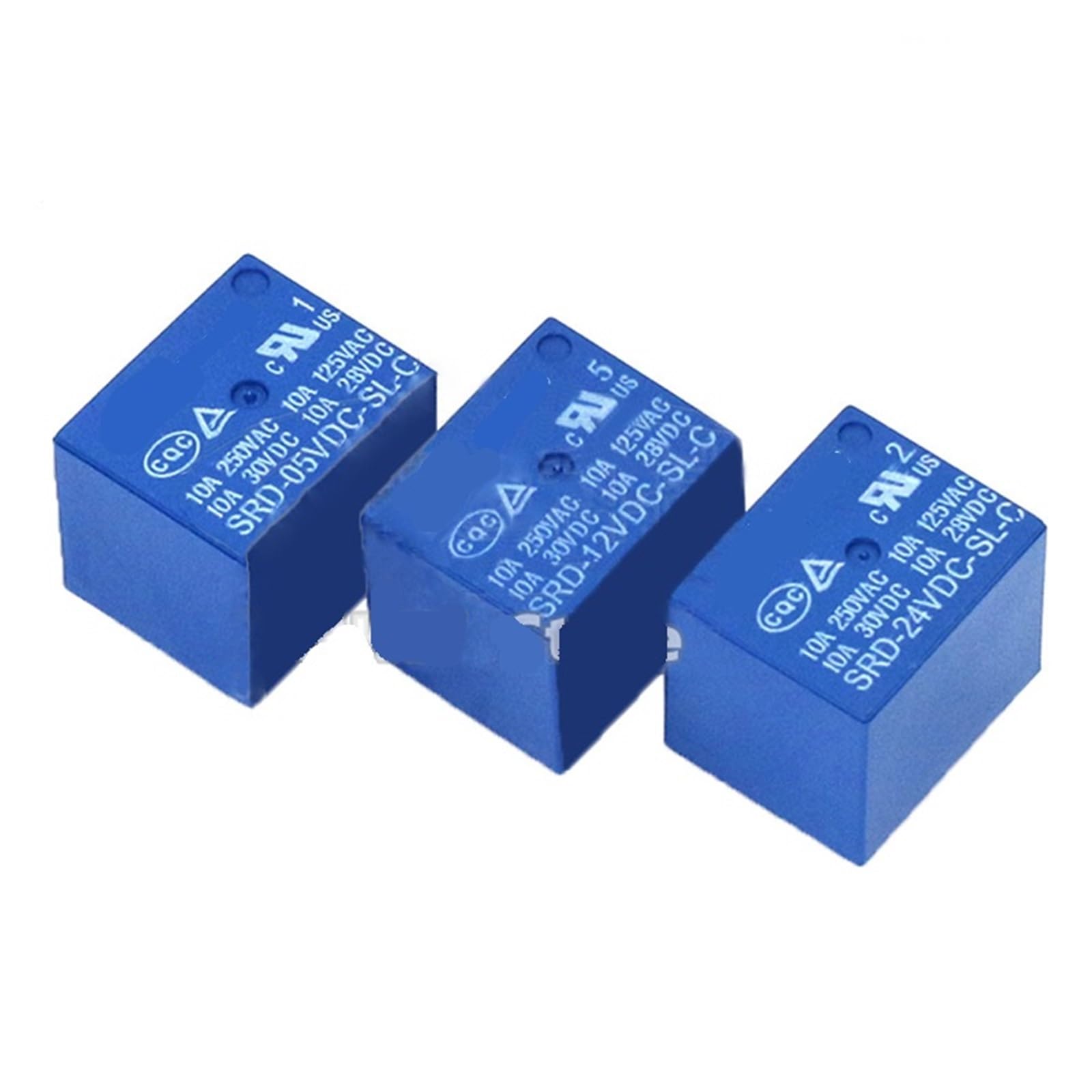 Przekaźnik 5-pinowy SRD-03VDC-SL-C SRD-05VDC-SL-C SRD-24VDC-SL-C SRD-12VDC-SL-C 3 V, 5 V, 6 V, 9 V, 12 V, 24 V, 48 V, 10 A, 250 V AC, 10 sztuk (24VDC SRD-24VV). DC-SL-C)