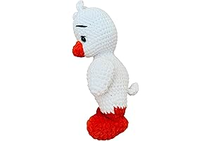 Adorable Handmade Crochet Plush White Duck