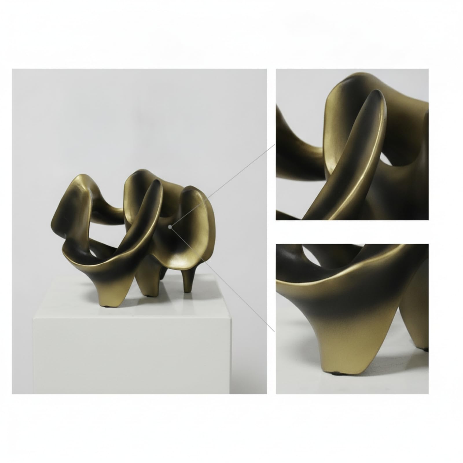 predolo Escultura Mesa Escultura Conceptual Actual Figura Geométrica Hueca para Entería