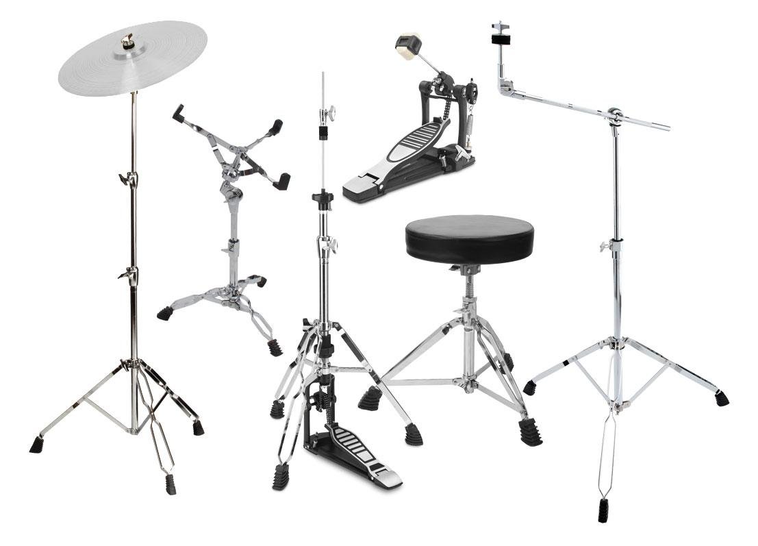 XDrum HP-SSP5S Paquete de Hardware 6 piezas, Soporte de platillo recto
