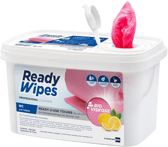 CleaningBox® Feuchte 5-in-1 Kompostierbare WC Reinigungstücher für WC ...