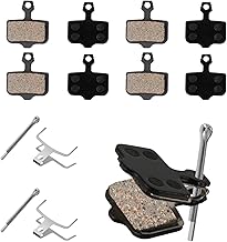 4 Pairs Bicycle Brake Pads Bicycle Disc Brake Pads Bicycle Disc Brake Pads Ebike Brake Pad Resin Bicycle Brake Pads for Shimano B01S B03S B05S MT200 MT400 MT500, for Tektro
