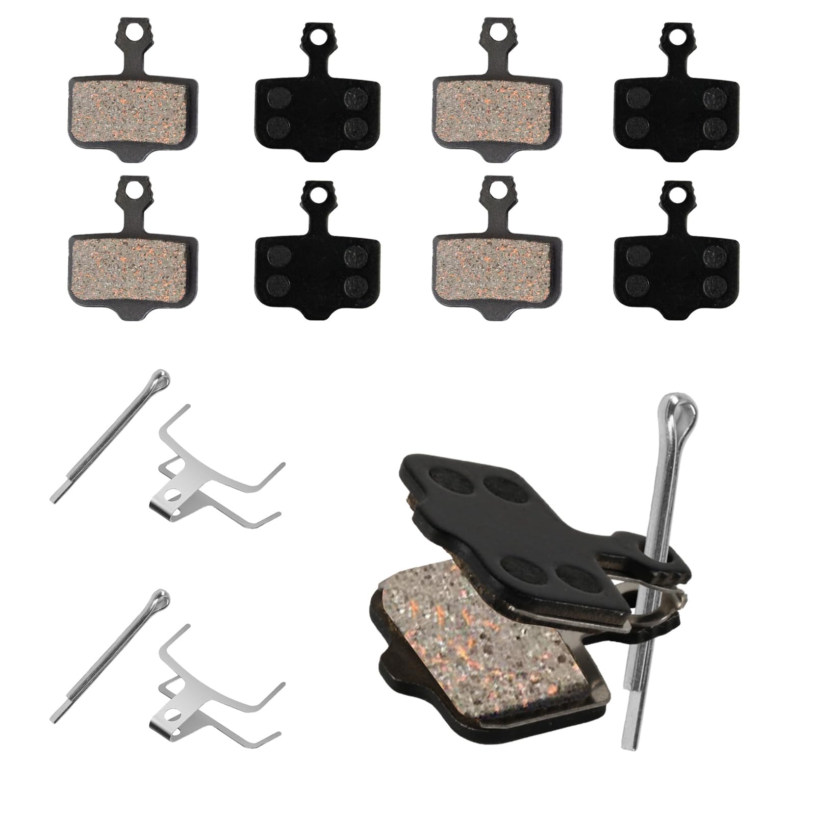 4 Pairs Bike Brake Pads Disc Brake Resin Pads Shimano B01S B03S