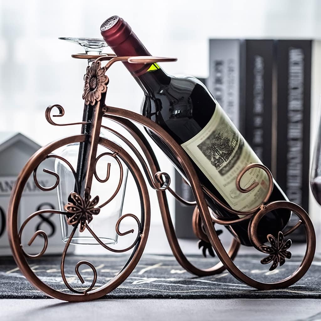 Rustic Wine Rack Free Standing Wine Rack Wine Glass Rack Wine Glasses Holder, Countertop Wine Bottle Rack Wrought Iron Wine Holder Decoration Wine Storage Racks