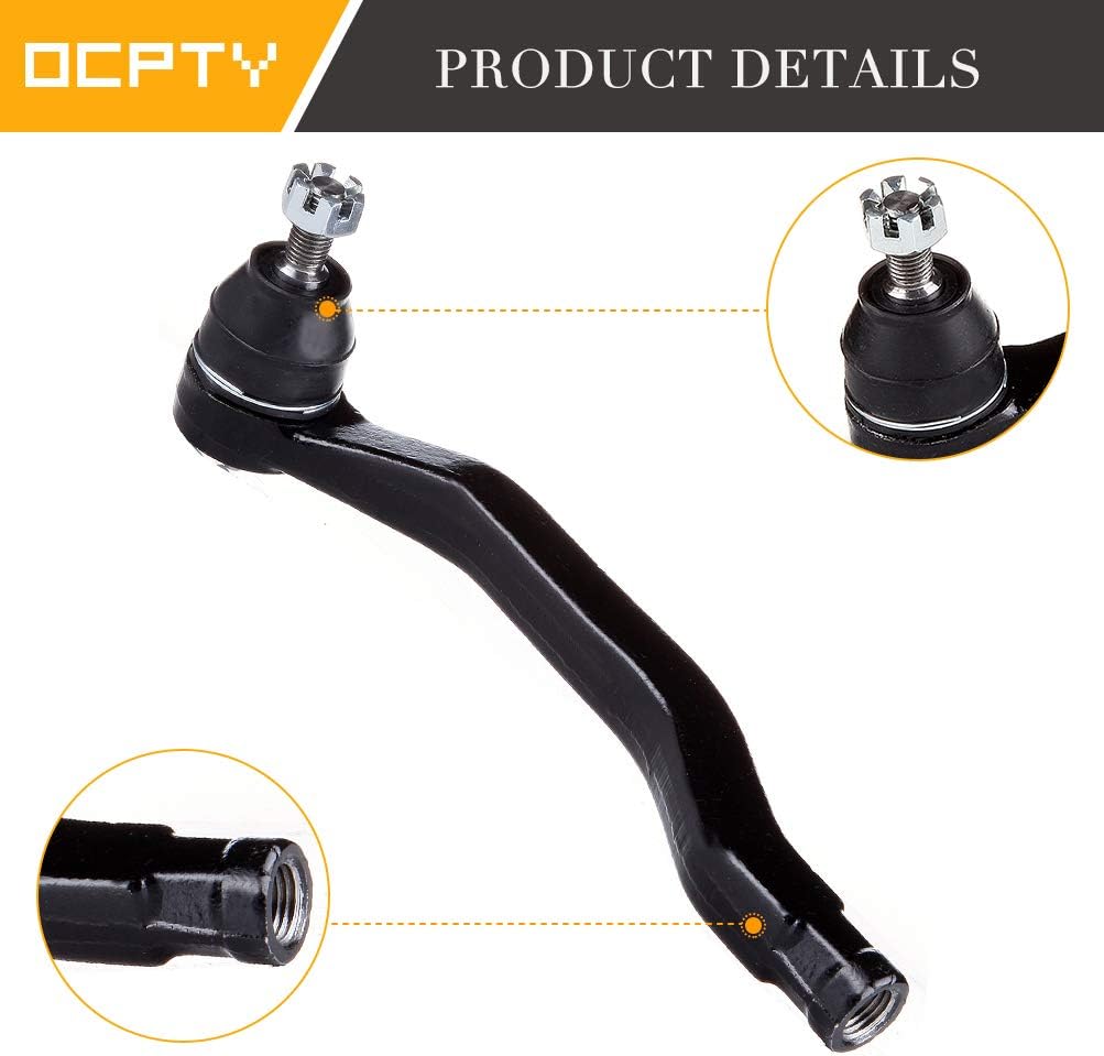 OCPTY - New 2-Piece fit for 1990 1991 1992 1993 for Honda for Accord -2 Front Outer Left Tie Rod End Link