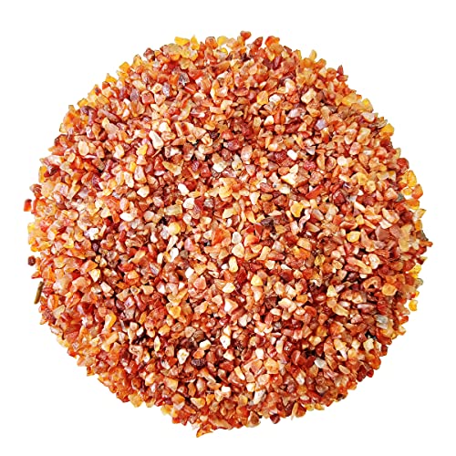 Image of Reiki Crystal Red Carnelian Chips Stone for Vastu Natural Red Carnelian Crystal Chips for Aquarium Home Decor Garden Table Decor Stones Pebble Reiki Gemstones 1 Kg