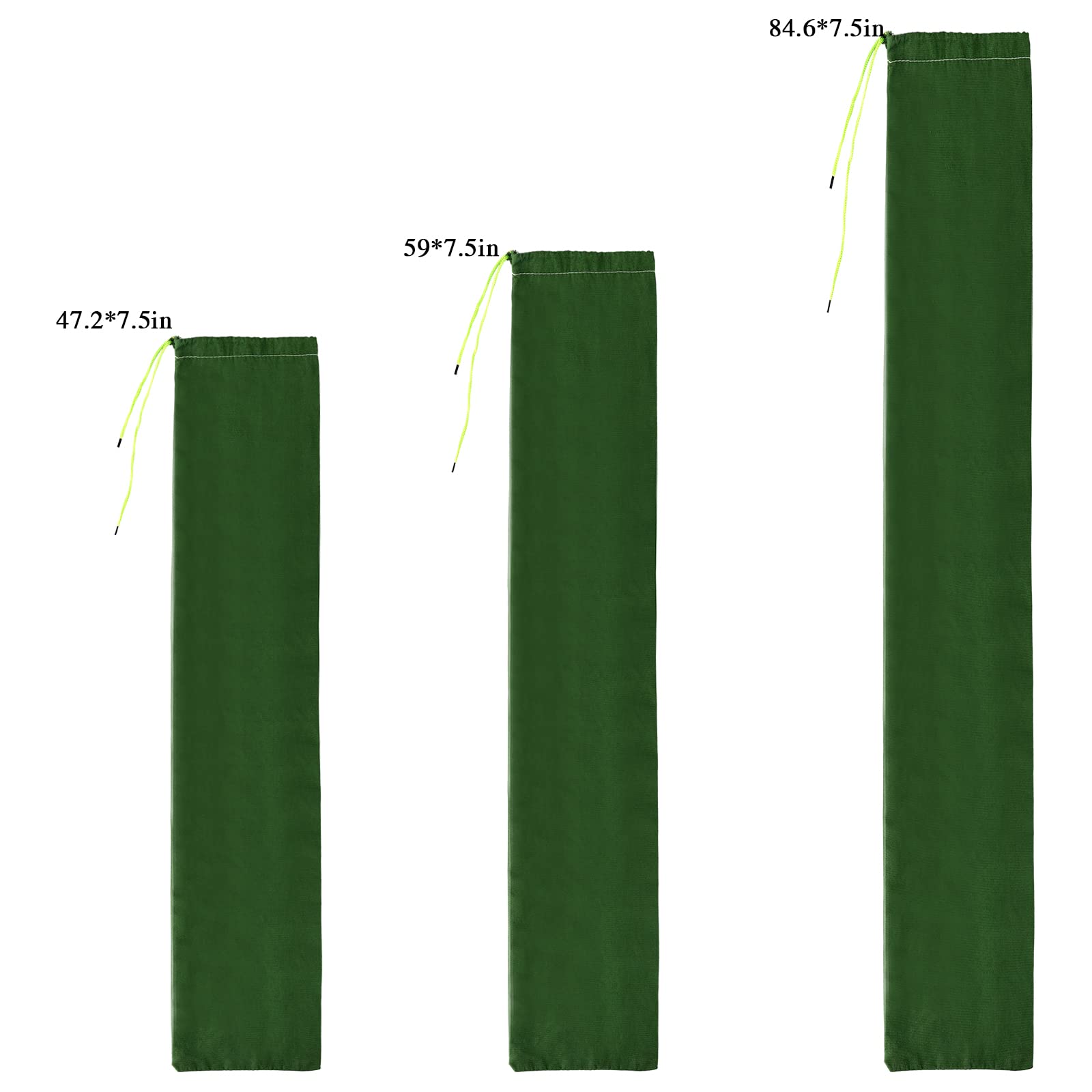 4 Sacchi Di Sabbia Anti-allagamento 19x150 Cm - Tela Verde Con Coulisse Per Garage E Porte - Foto 2